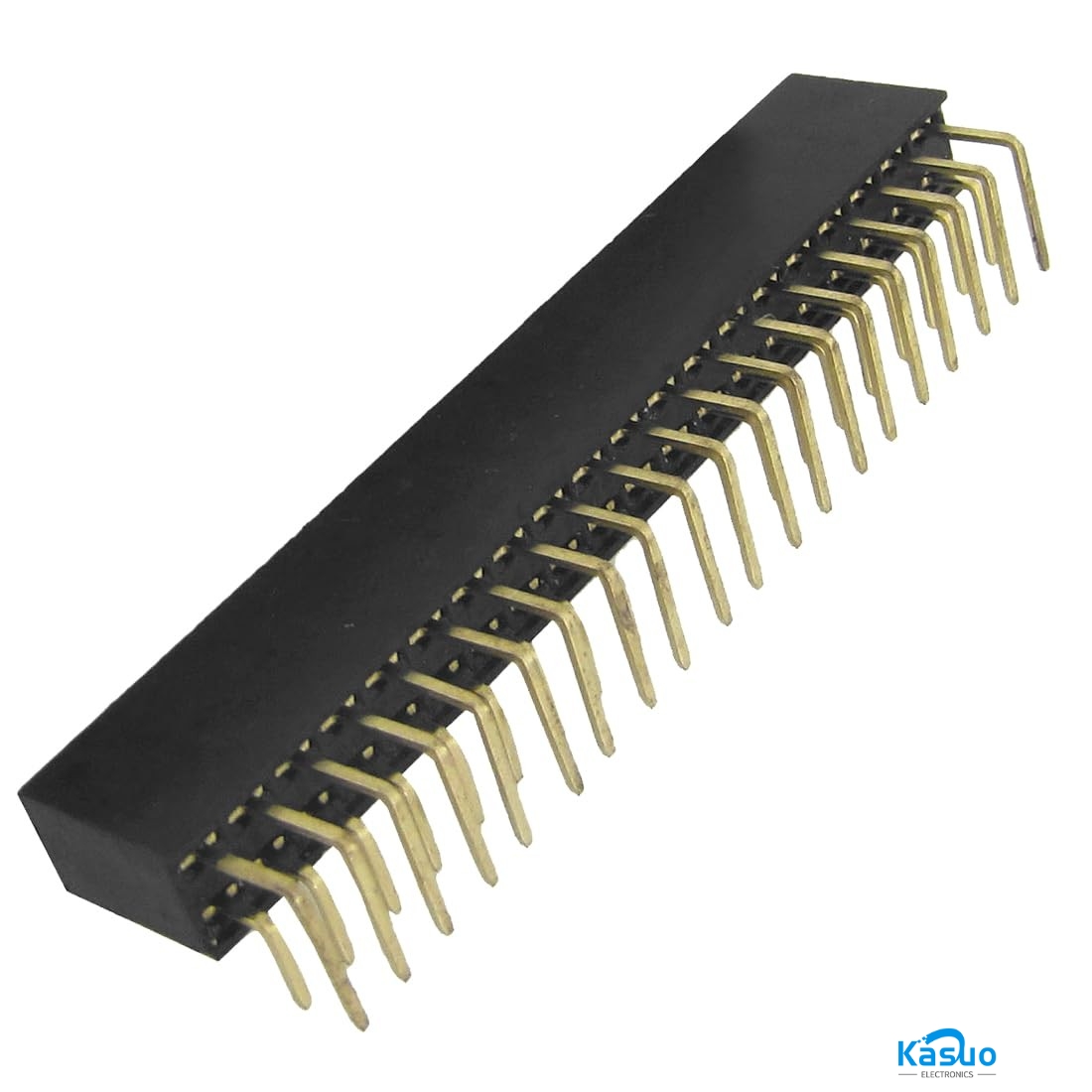 2x20 Pin Right Angle Female Header - 2.54mm Pitch